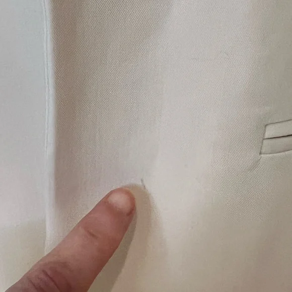 NWOT Truth by Republic Long Cream Open Blazer | Size S | Shoulder Pads | - Picture 5 of 14